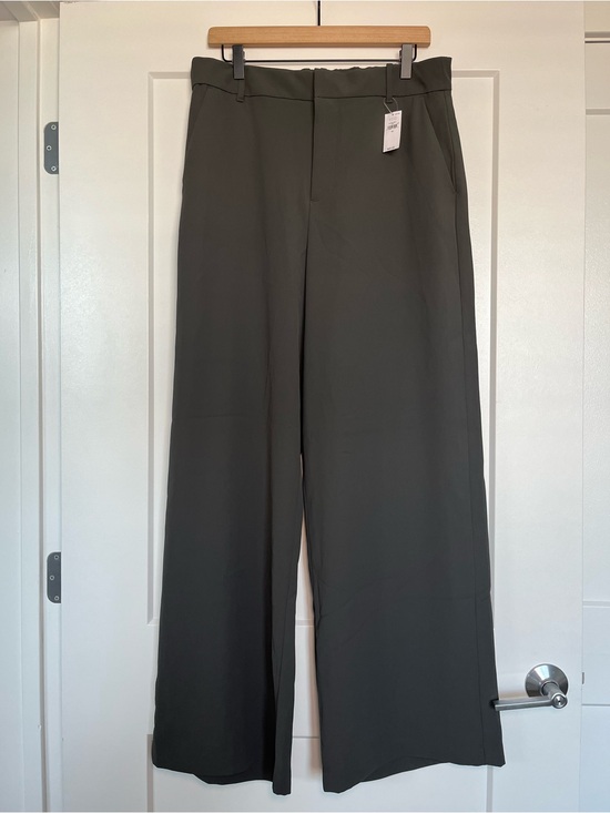 GAP Pants - GAP Wide Leg Trouser Pants Grey Size 14 NWT High Rise